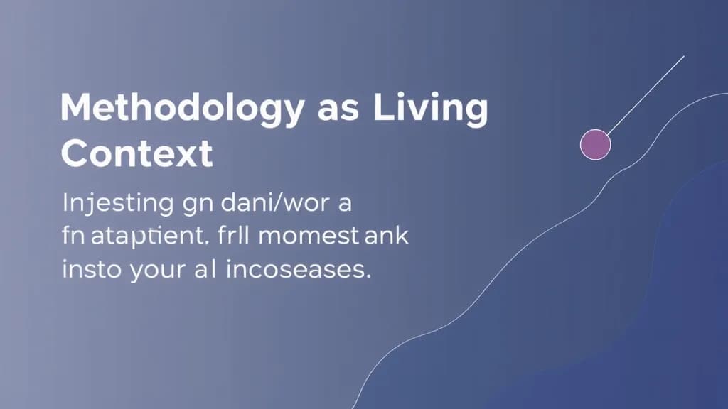 Methodology as Living Context — Injecting a Developer Framework Into Your AI Assistant